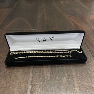14k Yellow Gold Rope Chain Necklace Broke* Read Description